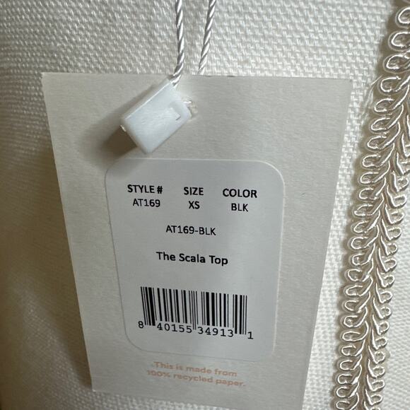 Andie Swim The Scala Top Strapless Bandeau in Black Size XS NWT - Picture 4 of 11